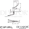 Cifial Single Lever Washbasin Hospital Handle Tap Dimensions