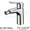Cifial Style L 20A Bidet Single Lever Drainer 1F Spare Parts