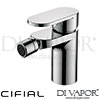 Cifial Style H 20C Bidet Single Lever Drainer 1F Spare Parts
