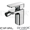 Cifial Style H 20D Bidet Single Lever Drainer 1F Spare Parts
