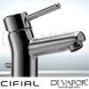Cifial Style 35 Bidet Mixer VDA Pop Up Waster Spare Parts