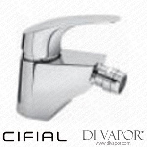 Cifial 32413IM-625 Style Nova Image Single Lever Bidet Mixer with Clic Clac Spare Parts