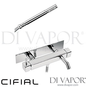 Cifial 32420QD Mini Square 2 Hole Wall Bath Shower Mixer Spare Parts
