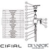 Cifial 32420SY Techno 65 Mono Bath Filler Dimension