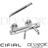 Cifial 32420TT Mini Round 2 Hole Wall Manual Bath Shower Mixer Spare Parts