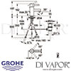 Grohe Essence Single-Lever Basin Mixer S-Size Dimensions