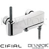 Cifial M3 Single Lever Bath Shower Joystick Sandblasted Anthracite Handle X45 Spare Parts