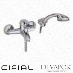 Cifial 32425NQ-625 Style Nova Golfe 40 Exposed Bath Shower Mixer with Hand Shower Spare Parts
