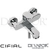 Cifial 32425SF Adele Wall Mounted Bath Shower Mixer Tap Spare Parts