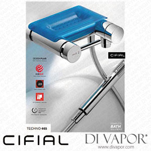 Cifial 32425THL/A/B/P/T Techno 465 2 Hole Wall Mounted Bath Shower Mixer with Hand Shower Spare Parts