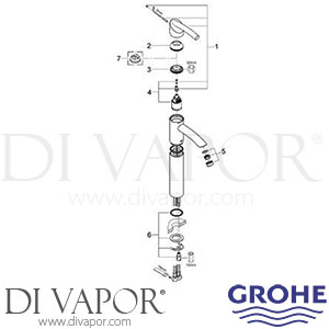 Grohe 32427 Tenso Basin Mixer Tap Spare Parts