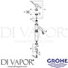 Grohe 32427 Mixer Spare Tech Diagram