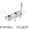 Cifial 32430QD Mini Square 2 Hole Wall Shower Mixer Spare Parts