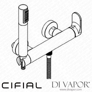 Cifial 32430T2 Techno 251 Monobloc Shower Mixer with Hand Shower Spare Parts