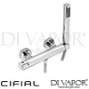 Cifial 32430TT Mini Round 2 Hole Wall Manual Shower Mixer Spare Parts