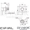 Cifial 32431MI-X11 PVD X11 Concealed Manual Mixer Shower Dimensions