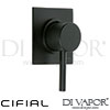 Cifial 32431MI Technovation 465 Mini Round Black Concealed Manual Mixer Shower Spare Part