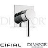 Cifial 32431MI Technovation 465 Mini Round Black Concealed Manual Mixer Shower Spare Parts