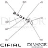 Cifial 32431SF Adele Concealed Manual Mixer Dimension