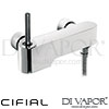 Cifial Single Lever Joystick Shower Handle Shot-Blasted Anthracite Spare Parts