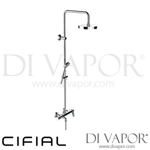 Cifial 32436OT-625 Optimal Single Lever Exposed Wall Shower with Fixed and Manual Shower Spare Parts