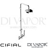Cifial Style 25 Single-Lever Exposed Wall Shower Fixed Manual Shower Spare Parts
