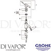 Grohe 32439000 Mixer Spare Tech Diagram