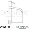 Cifial 32450TH KT08 Kitchen Tap with Swivel Spout Dimensions