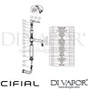 Cifial Techno K6 Single Lever Ext Body Kitchen Mixer Tap Dimension