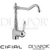 Cifial 32460TD KT99 Traditional Kitchen Tap with Swivel Spout Spare Parts