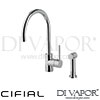 Cifial 32460TH KT12 Kitchen Tap with Separate Pull-Up Spray Spare Parts