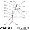 Cifial Techno K3 Single Lever Kitchen Mixer Tap Dimension