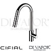 Cifial 32463TH KT03 Kitchen Tap with Extendable Spray and Swivel Spout Spare Parts