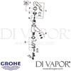 Grohe Eurostyle Single-Lever Basin Mixer S-Size Spares