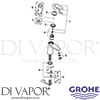 Grohe 3246920L Mixer Spare Diagram