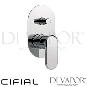 Cifial 32470EM Emmie Chrome | Black Concealed Manual Bath Shower Mixer Spare Parts