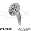 Cifial 32470NP Podium Concealed Manual Bath Shower Mixer Spare Parts