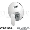 Cifial Style H 20C Wall-Mounted Single Lever Bath Shower Mixer Spare Parts