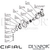 Cifial Style 35 Built-In Wall Single Lever Bath Shower Mixer Dimension