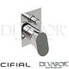 Cifial 32470SF Adele Concealed Manual Bath Shower Mixer Spare Parts