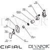 Cifial Concealed Manual Bath Shower Mixer Dimension