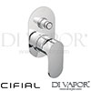 Cifial Concealed Manual Bath Shower Mixer Spare Parts