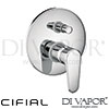 Cifial Viva Concealed Manual Bath Shower Mixer Spare Parts