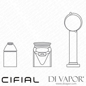 Cifial 32480SY Style 65 3 Hole Bath Mixer Spare Parts