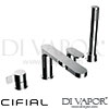 Cifial Techno 3 Hole Deck Bath Shower Mixer Spare Parts