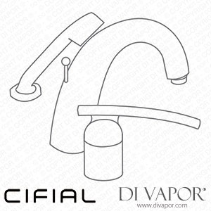 Cifial 32481BL Berlin Color 3 Hole Bath Mixer Spare Parts