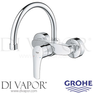 Grohe 3248230F Eurosmart Wall Mounted Single Lever Sink Mixer Kitchen Tap Spare Parts