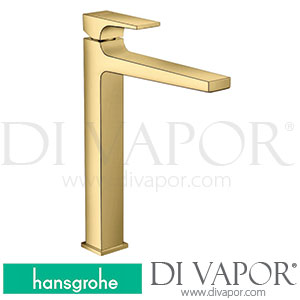 Hansgrohe 32512990 Metropol Single Lever Basin Mixer 260 with Lever Handle for Wash Bowls with Push-Open Waste Set >04/20 Spare Parts
