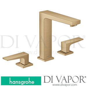 Hansgrohe 32515140 Metropol 3-Hole Basin Mixer 160 with Lever Handles and Push-Open Waste Set >07/19 Spare Parts