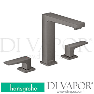 Hansgrohe 32515340 Metropol 3-Hole Basin Mixer 160 with Lever Handles and Push-Open Waste Set >11/19 Spare Parts
